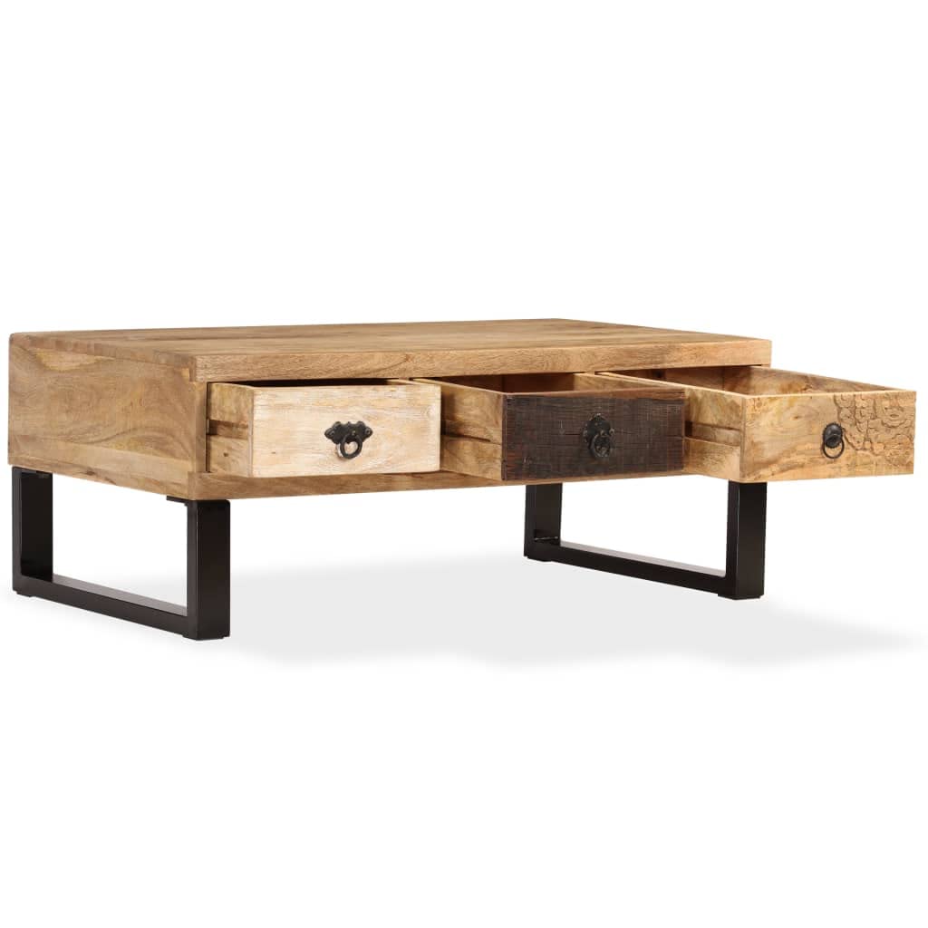 Coffee Table with Storage Open Shelves E4060