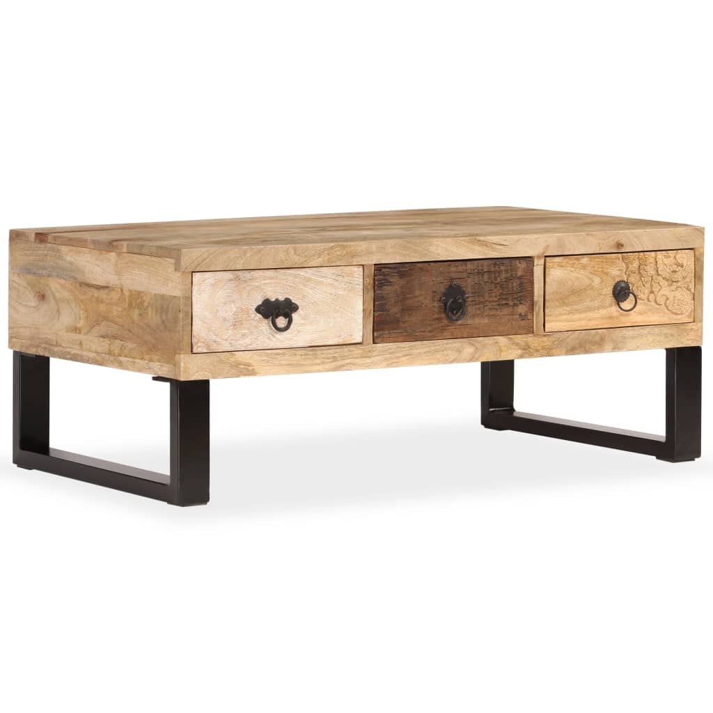 Coffee Table with Storage Open Shelves E4060