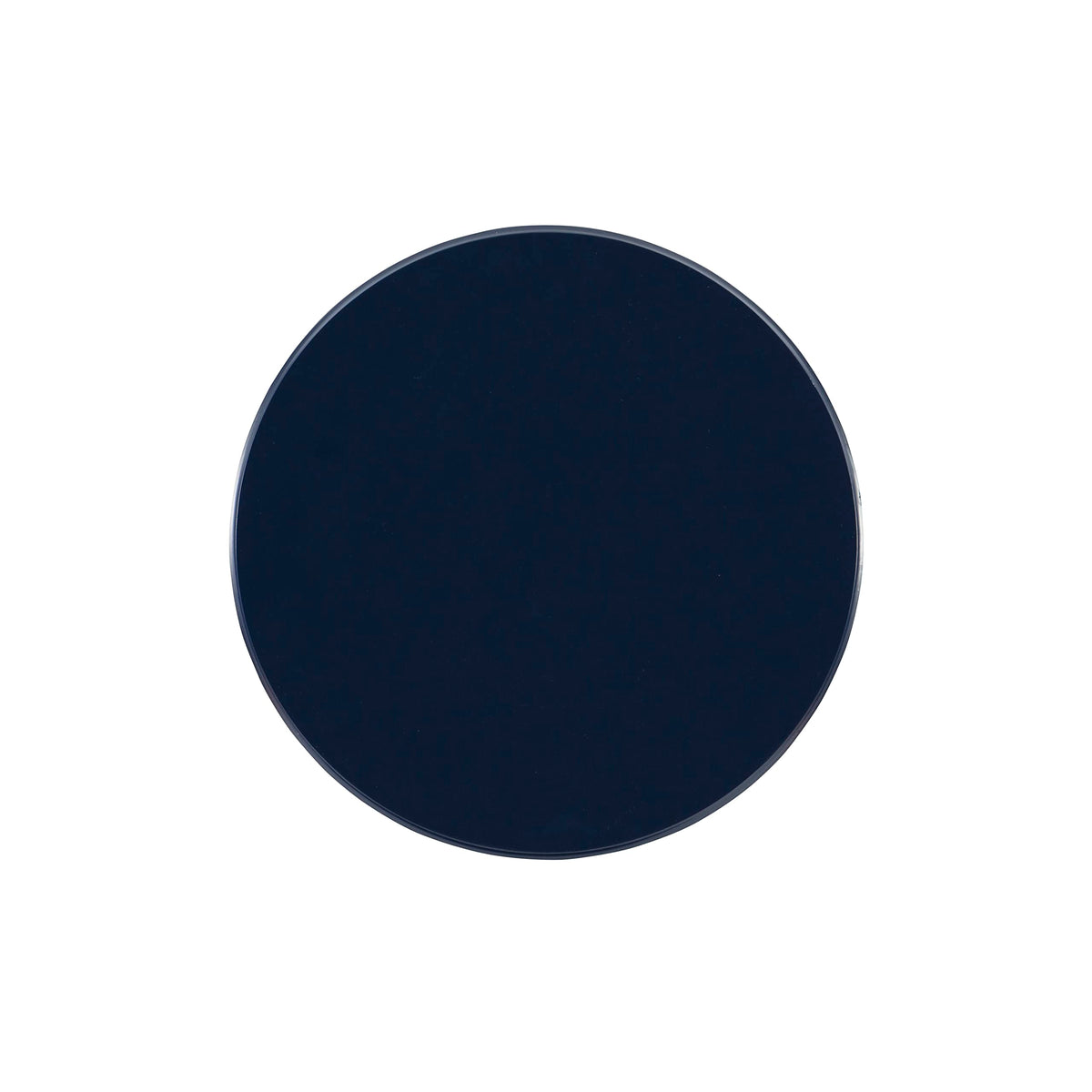 Round Navy Blue Pedestal Accent Table W683