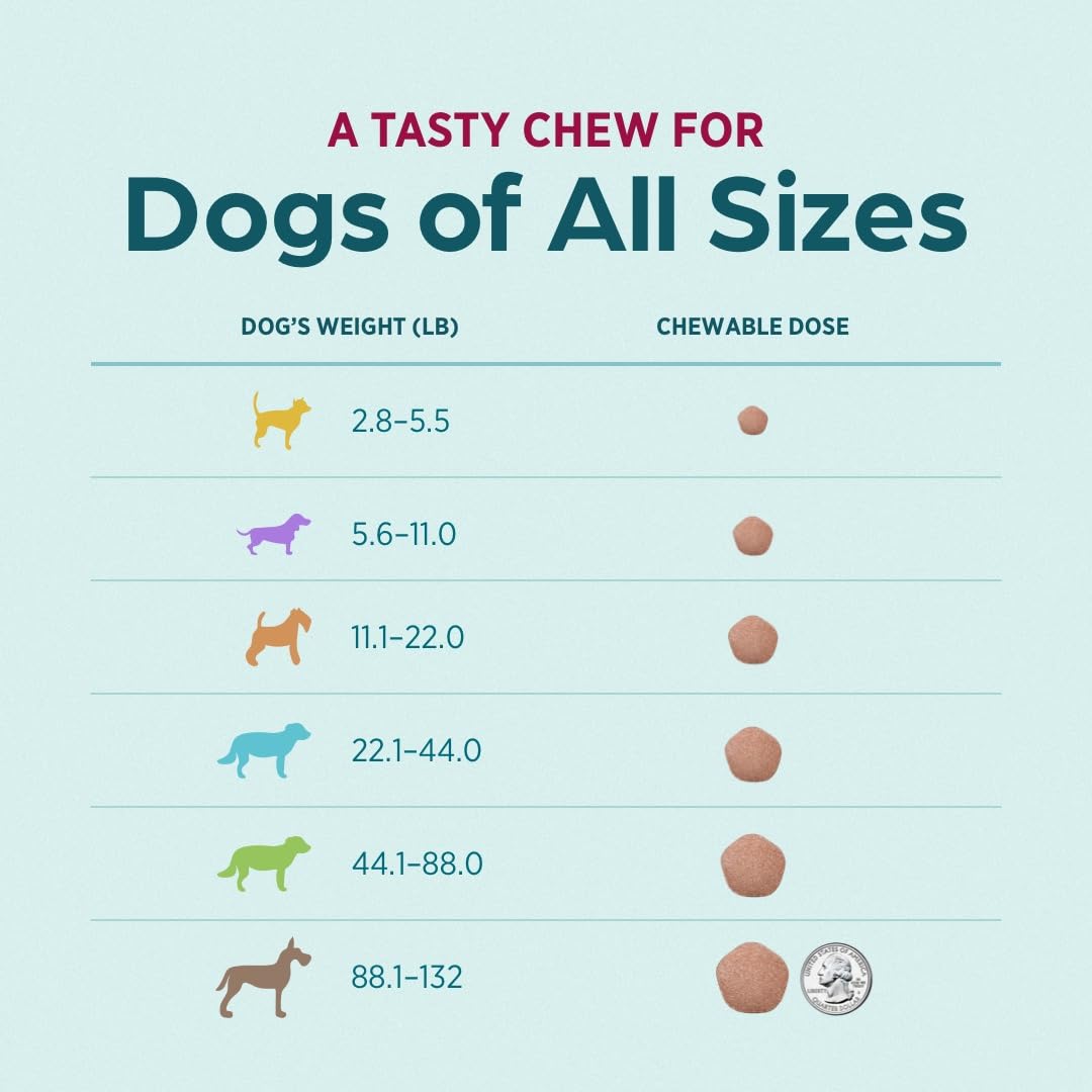 Chewable for Dogs Liver Flavor 88.1-132 lbs 1-Month C4851