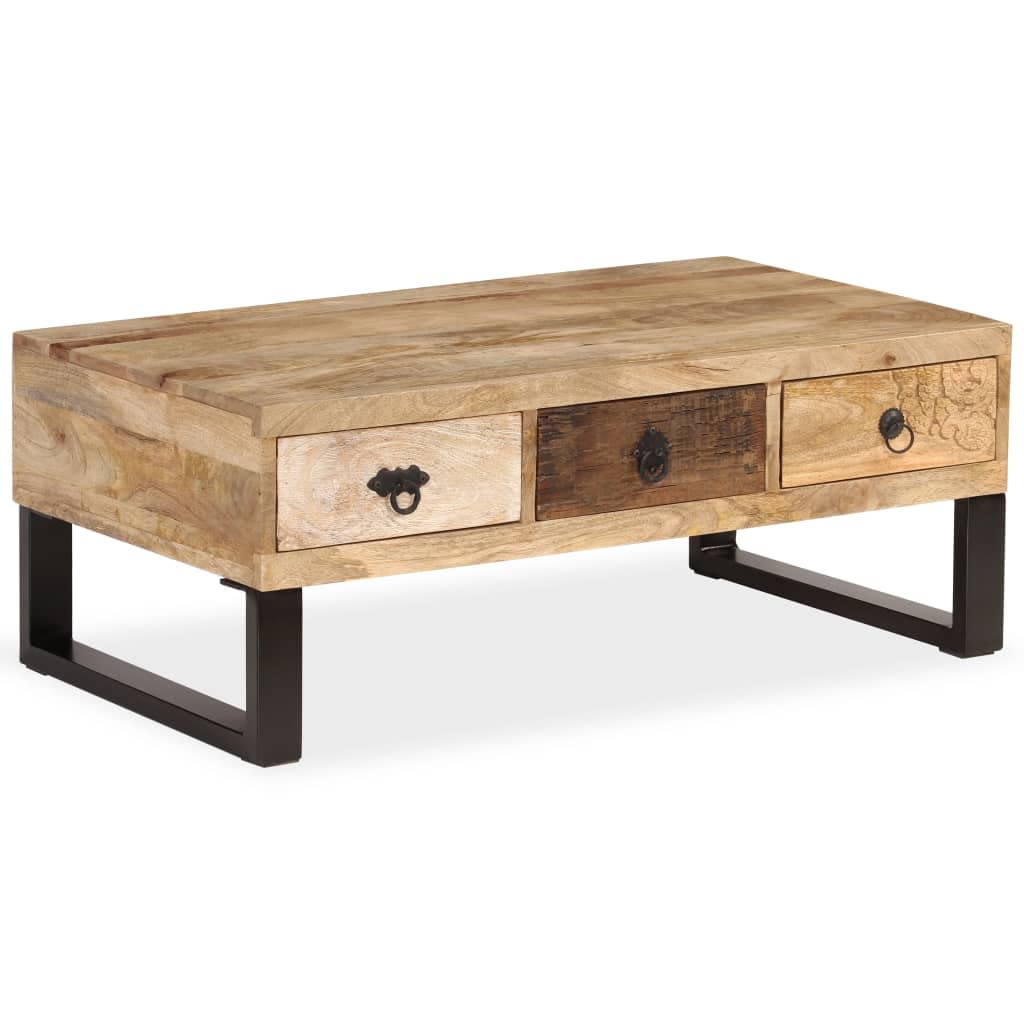 Coffee Table with Storage Open Shelves E4060