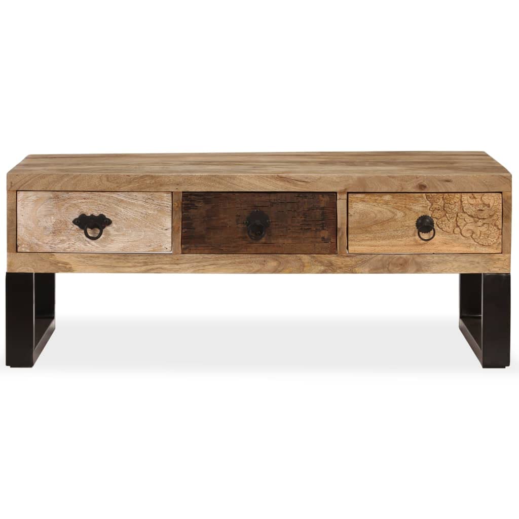 Coffee Table with Storage Open Shelves E4060