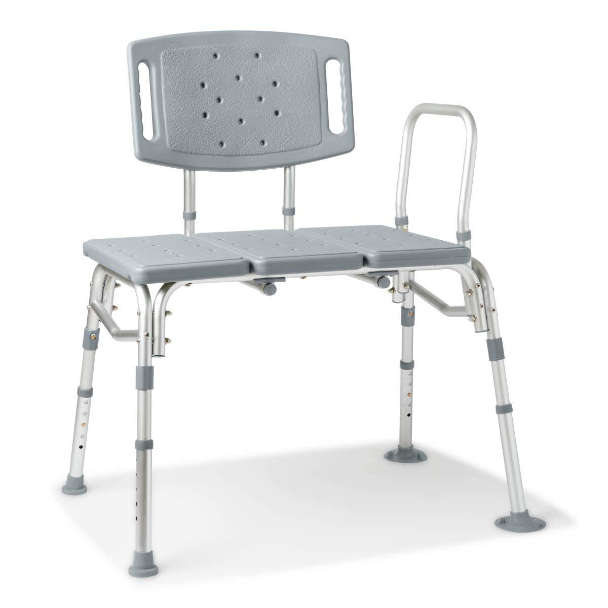 Bariatric Tub Transfer Bench with Anti-Slip Suction Feet 500lb Weight Capacity Z2414