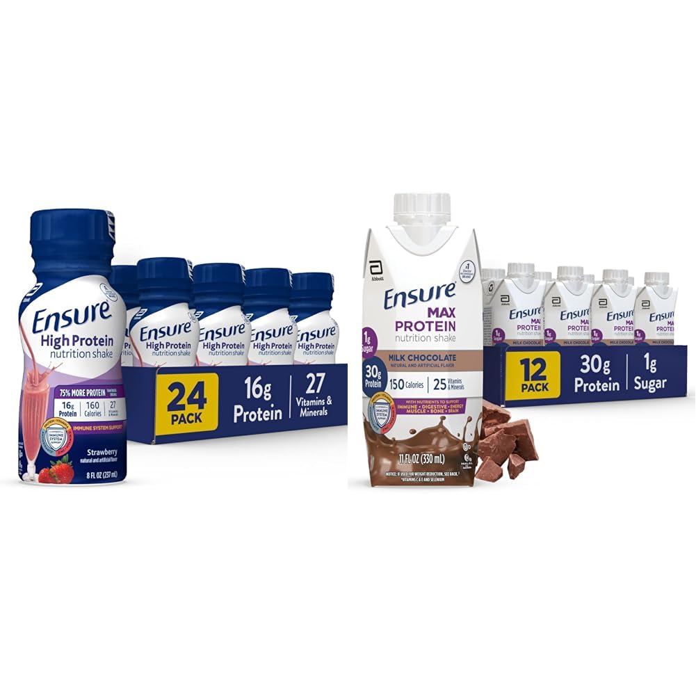 High Protein Nutrition Shakes 24 Pack and 12 Pack G62452