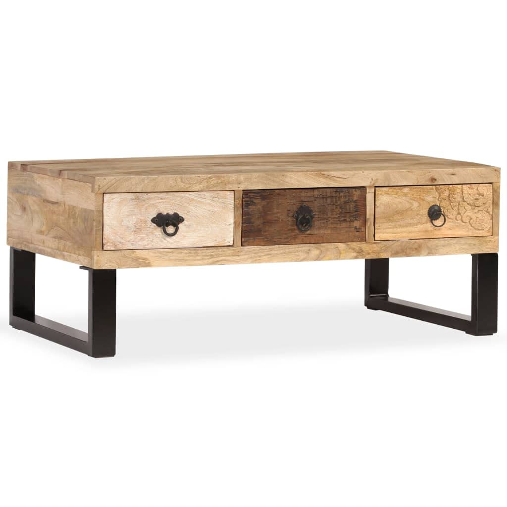 Coffee Table with Storage Open Shelves E4060