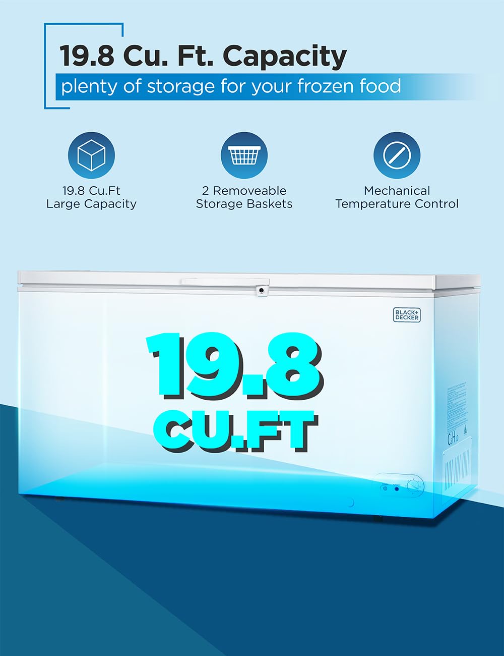 19.8 Cu. Ft. White Chest Freezer Y22031