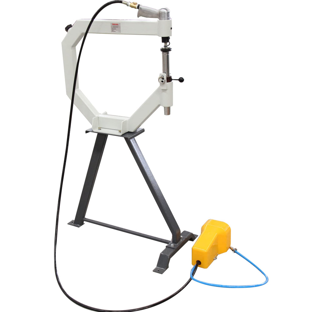 19.6" Throat Pneumatic Planishing Hammer with Steel Frame Stand & Foot Pedal K461