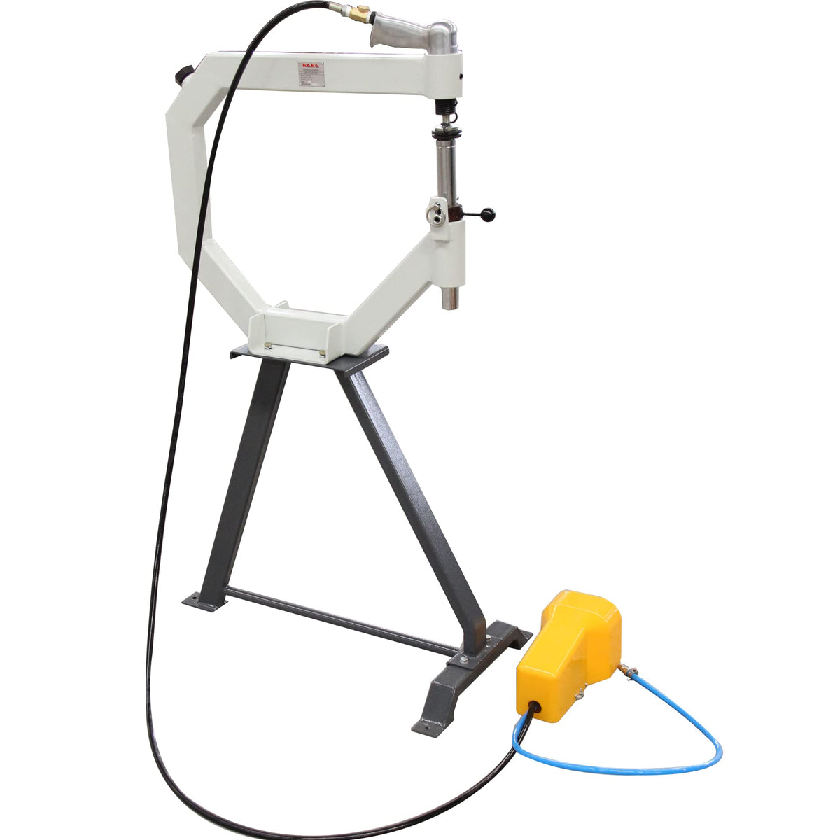 19.6" Throat Pneumatic Planishing Hammer with Steel Frame Stand & Foot Pedal K461