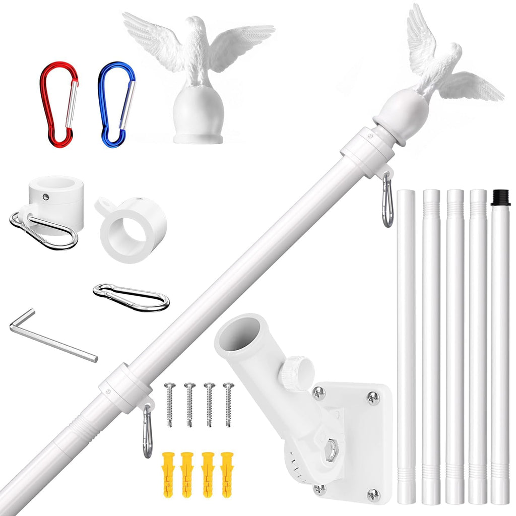 6FT Stainless Steel Flagpole Kit M273
