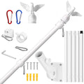 6FT Stainless Steel Flagpole Kit M273