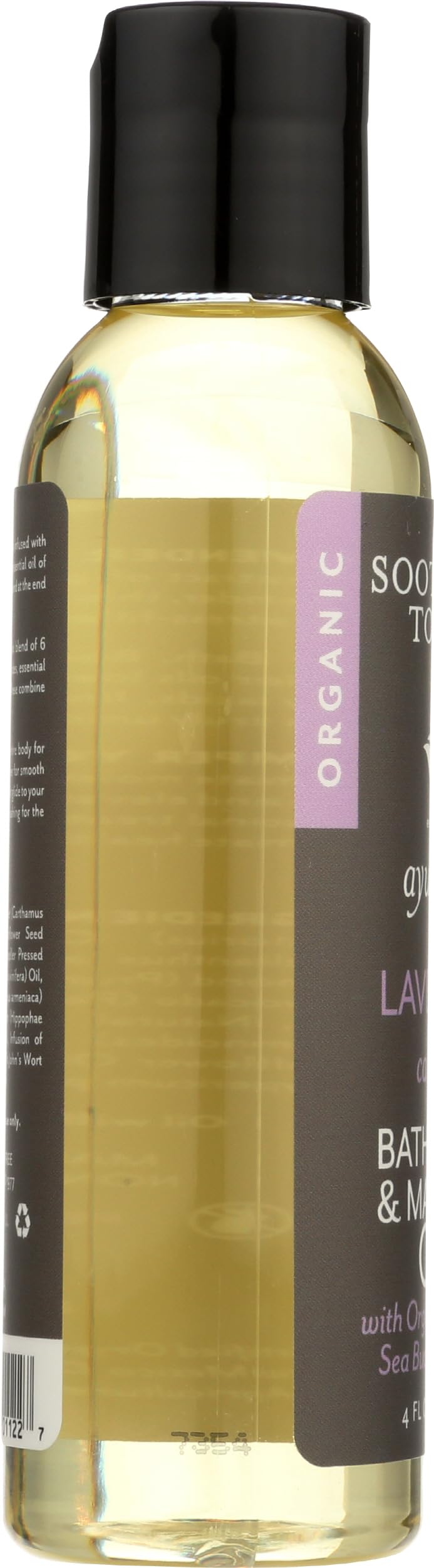 Organic Calming Lavender Bath, Body & Massage Oil, 4 Oz P8187