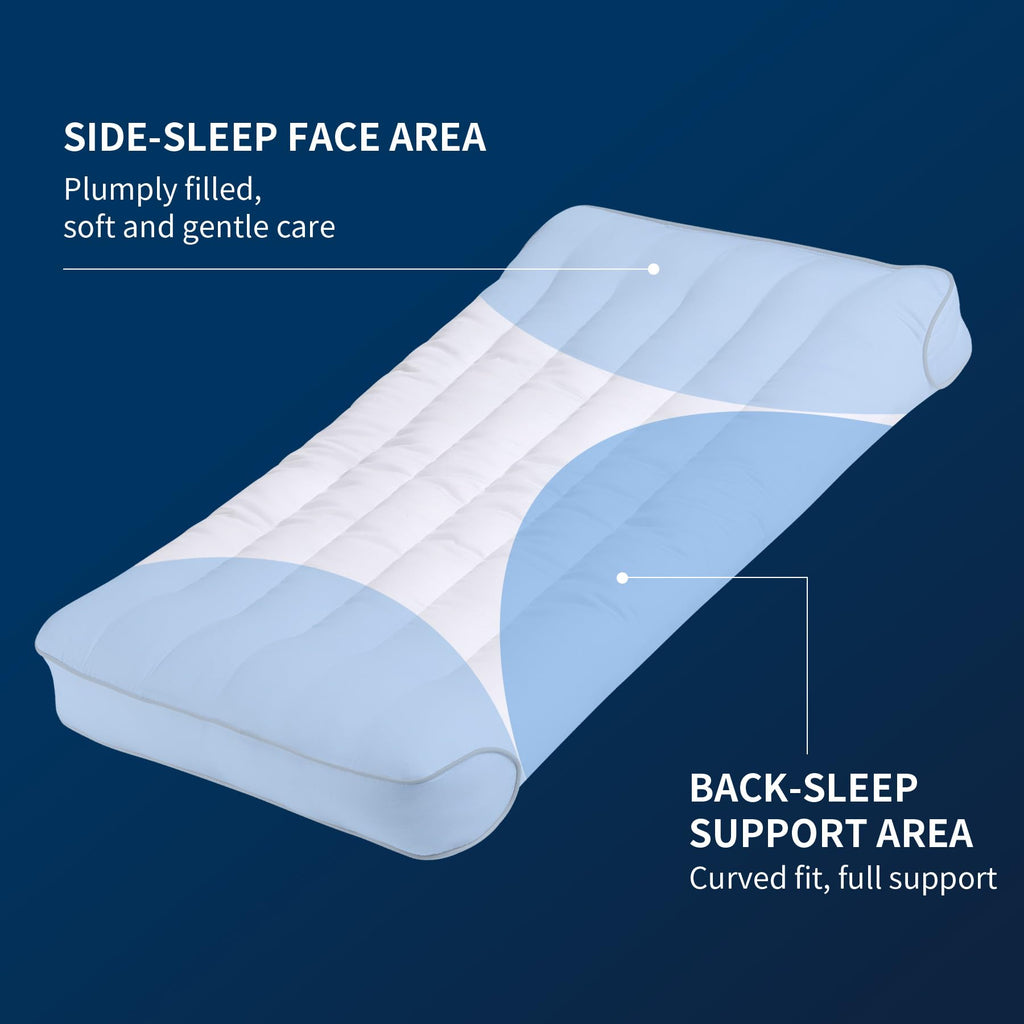 King Size Set of 2 Ultra Thin Pillow H8150