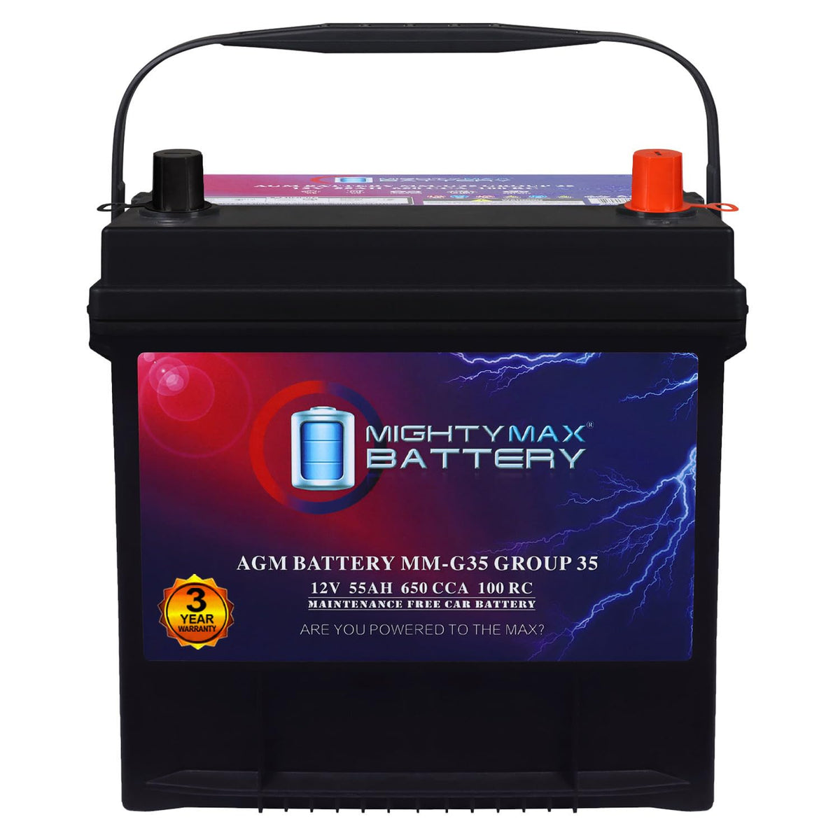12V 55Ah AGM Replacement Battery E823109