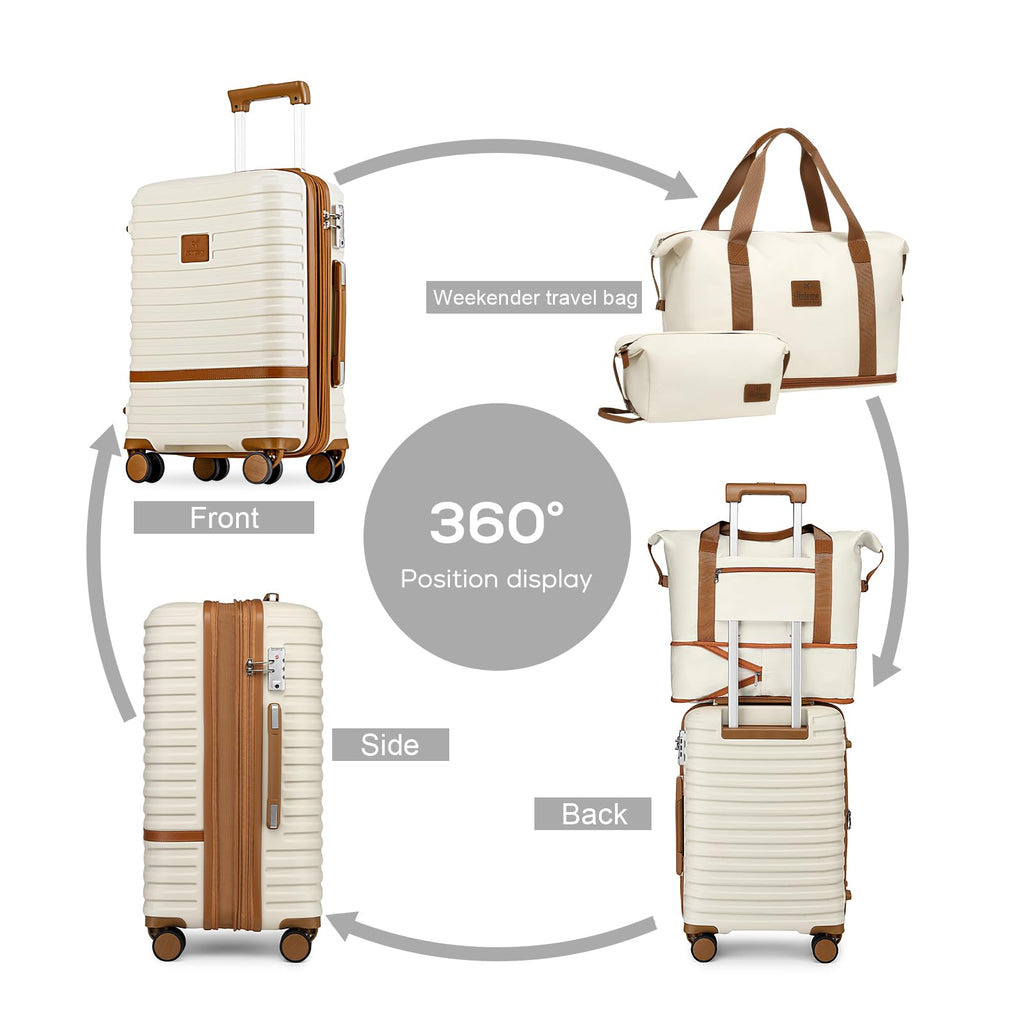 20 Inch Expandable Spinner Wheel Hard Shell Luggage Set with TSA Lock A36960