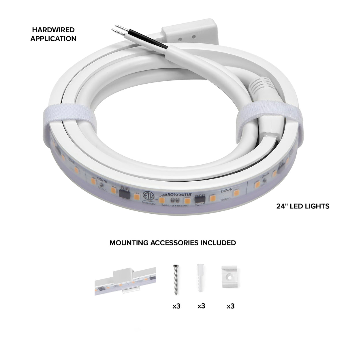 24 in. Hardwired LED Under Cabinet Strip Light U84337