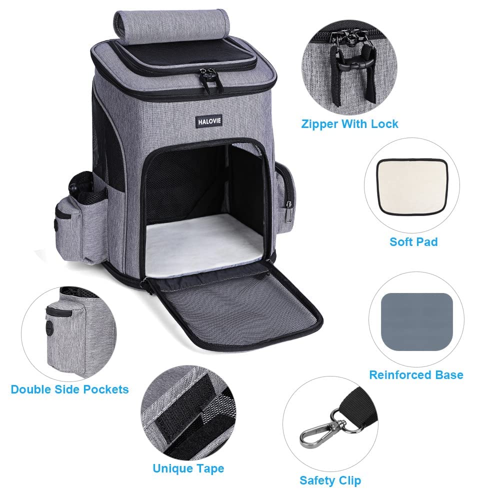 Expandable Breathable Mesh Pet Carrier Backpack C32447
