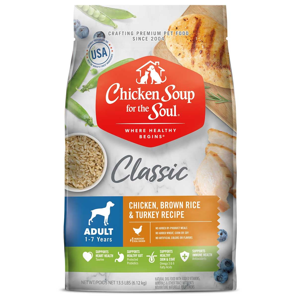 Chicken Brown Rice & Turkey Dry Dog Food 13.5lb U8540