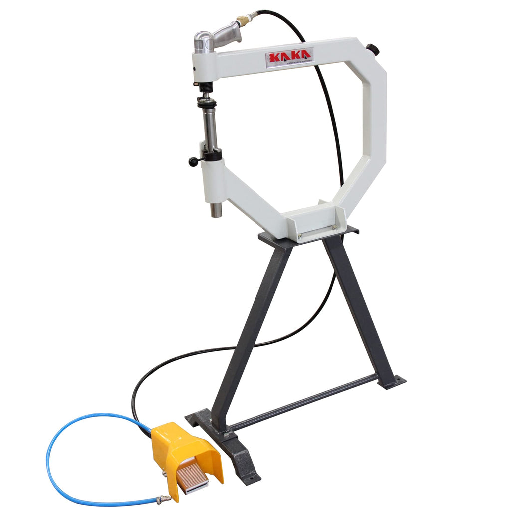 19.6" Throat Pneumatic Planishing Hammer with Steel Frame Stand & Foot Pedal K461