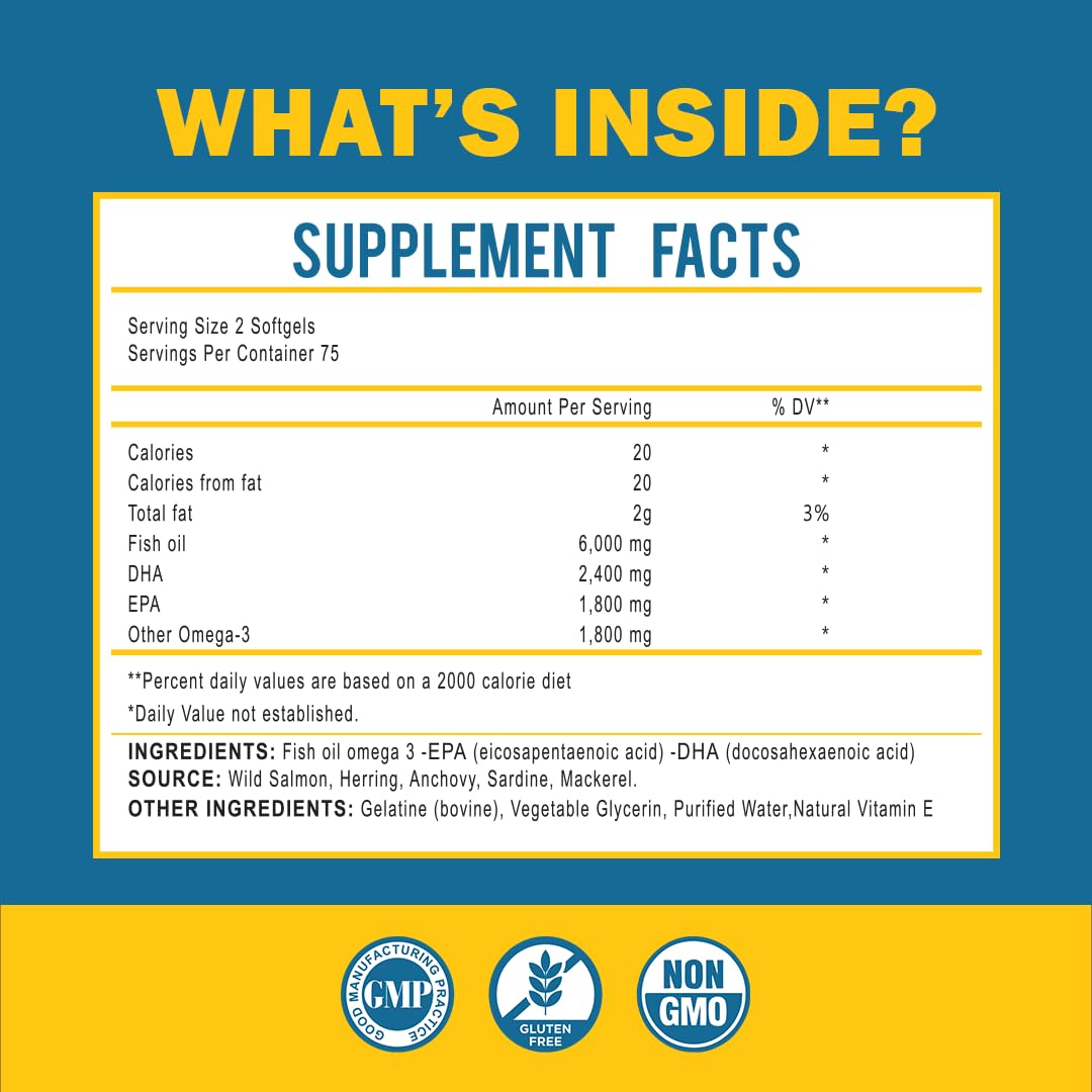 Omega 3 Fish Oil 150 Softgels P7016