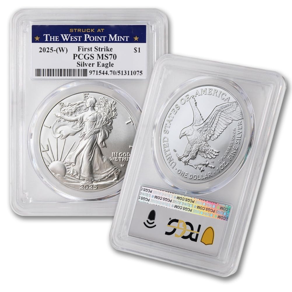 1 oz American Silver Eagle Coin MS-70 M7344