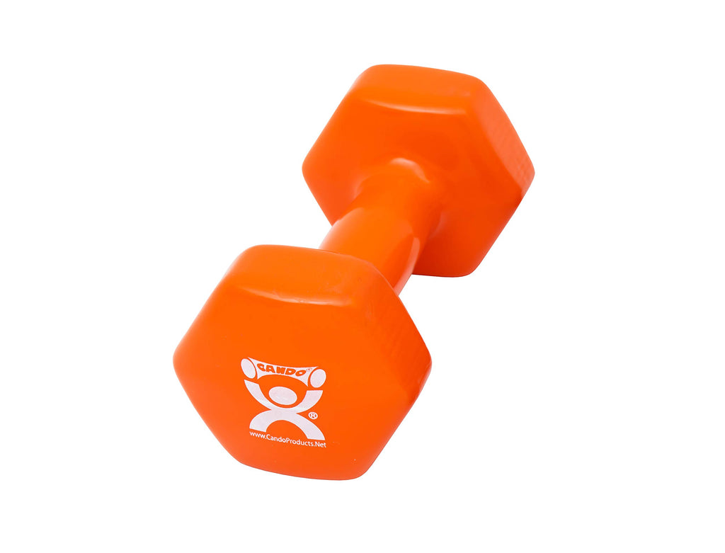 Orange 10 lb Vinyl Coated Dumbbell G249