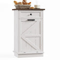 10 Gallon Tilt Out Trash Cabinet with Storage Drawer D4306