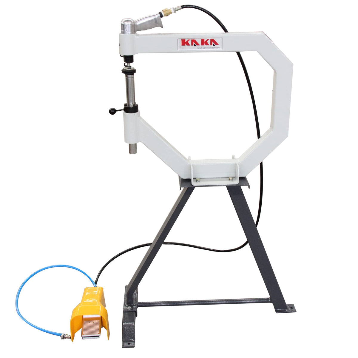19.6" Throat Pneumatic Planishing Hammer with Steel Frame Stand & Foot Pedal K461