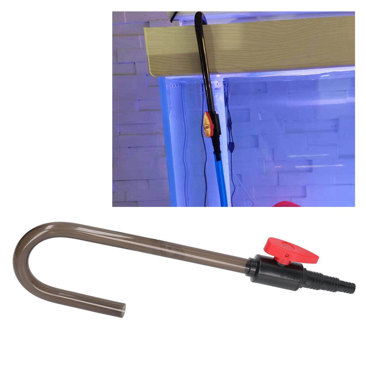Wall Mounted Aquarium Water Filler Tube with Control Valve M9073