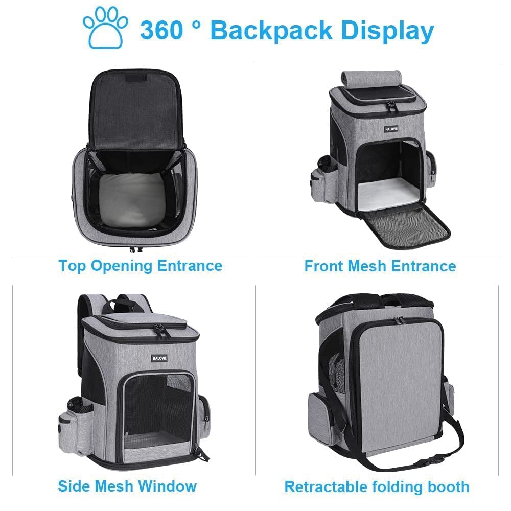 Expandable Breathable Mesh Pet Carrier Backpack C32447
