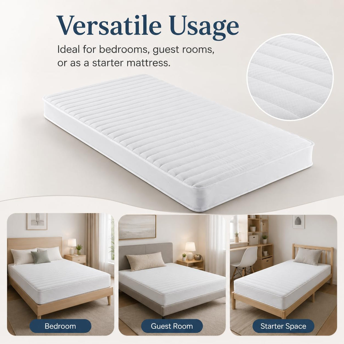 5 Inch Medium Firm Gel Memory Foam Mattress M698349