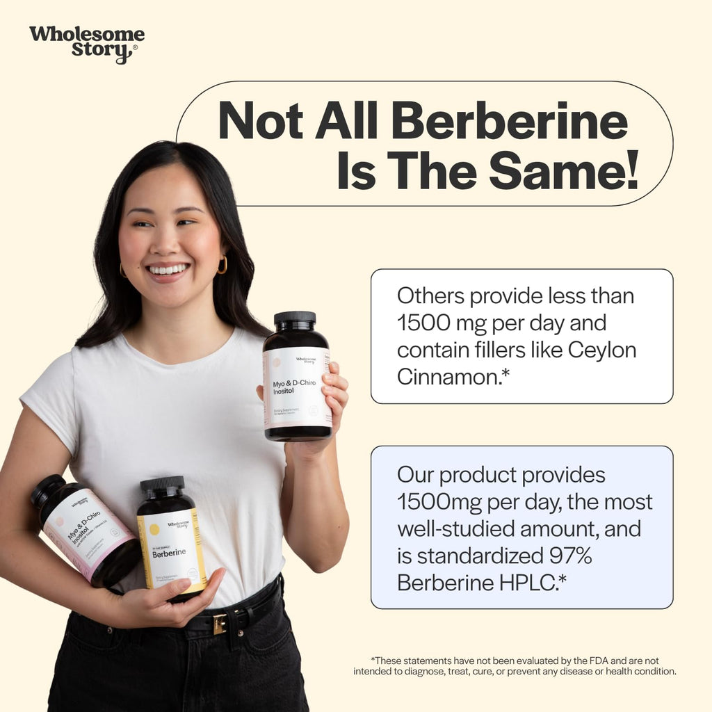 Berberine Supplement 1500mg 90 Capsules D770