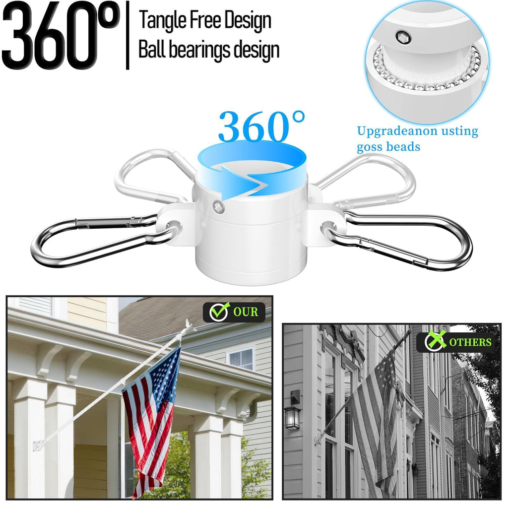6FT Stainless Steel Flagpole Kit M273