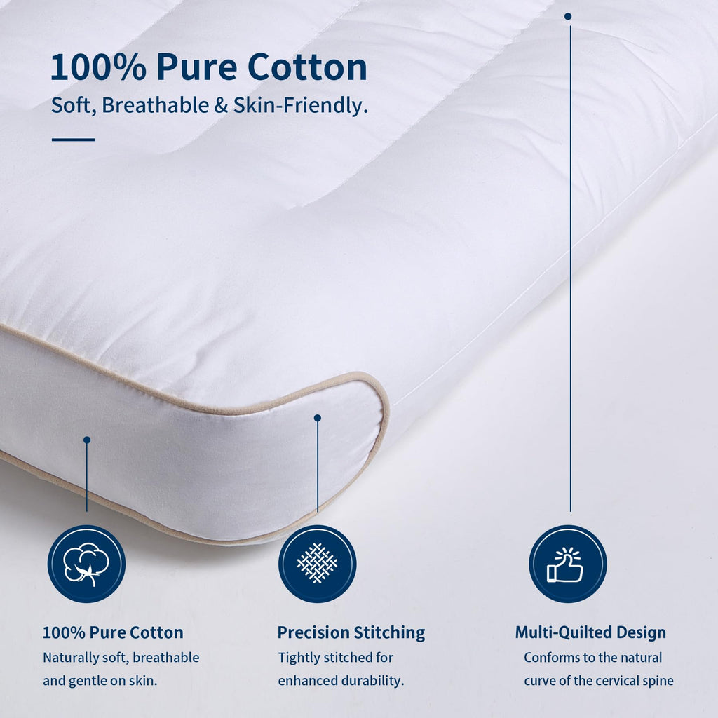 King Size Set of 2 Ultra Thin Pillow H8150