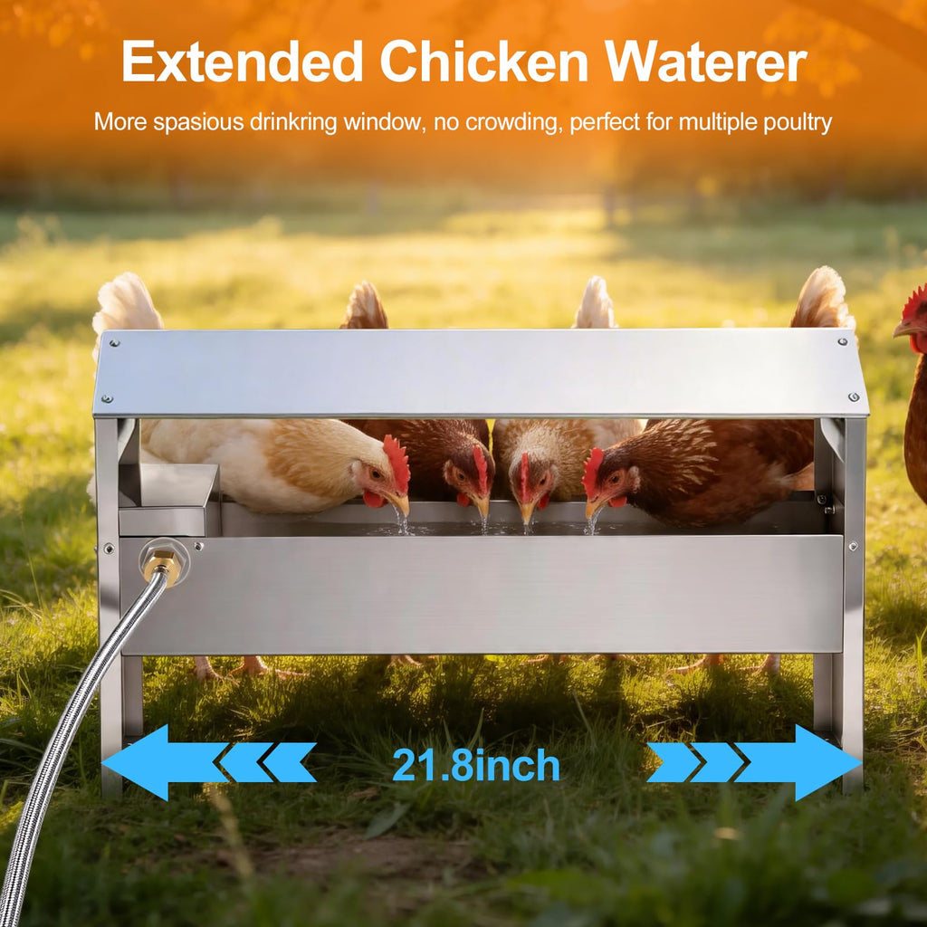 22'' Stainless Steel Automatic Chicken Waterer E2518
