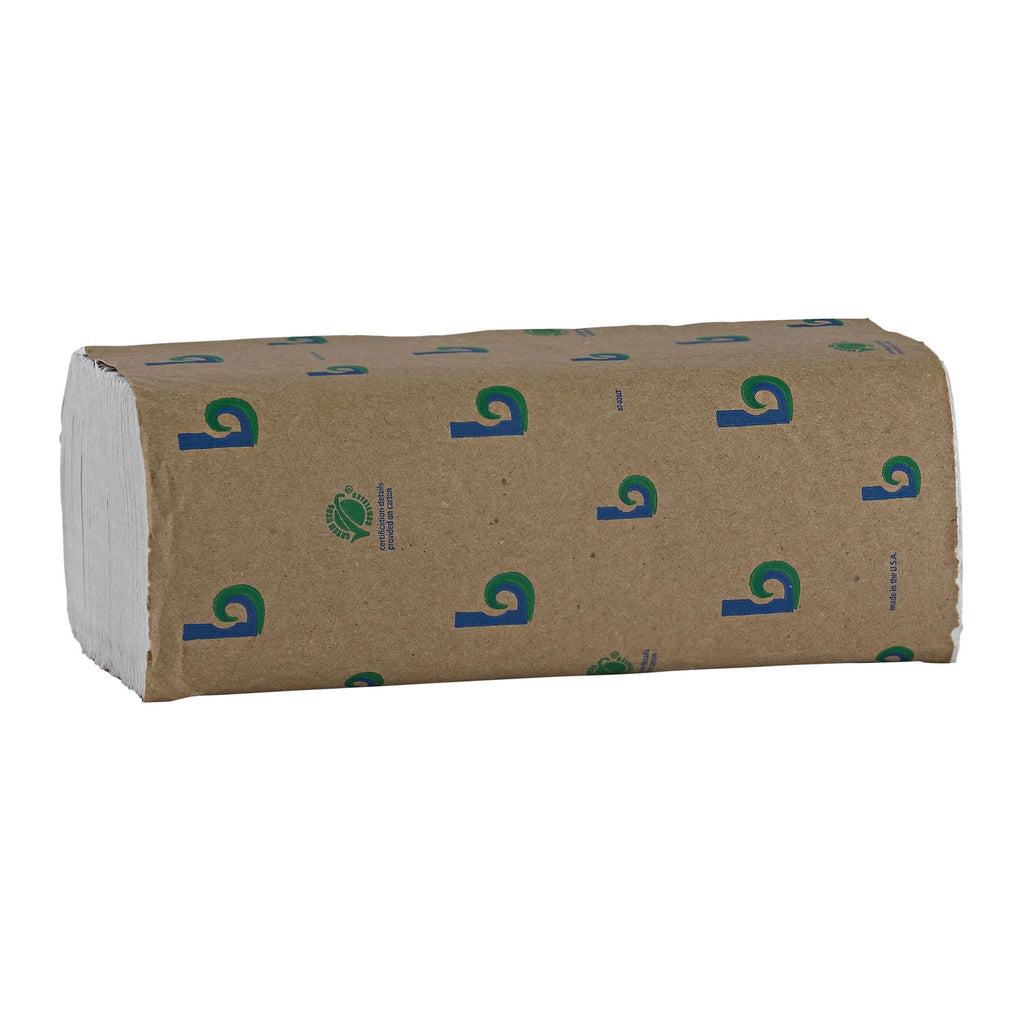 Green Multifold Towels, 250 per Pack, Case of 16 Packs E870