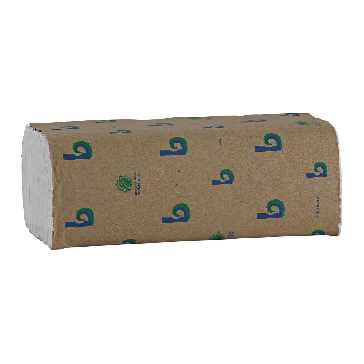 Green Multifold Towels, 250 per Pack, Case of 16 Packs E870