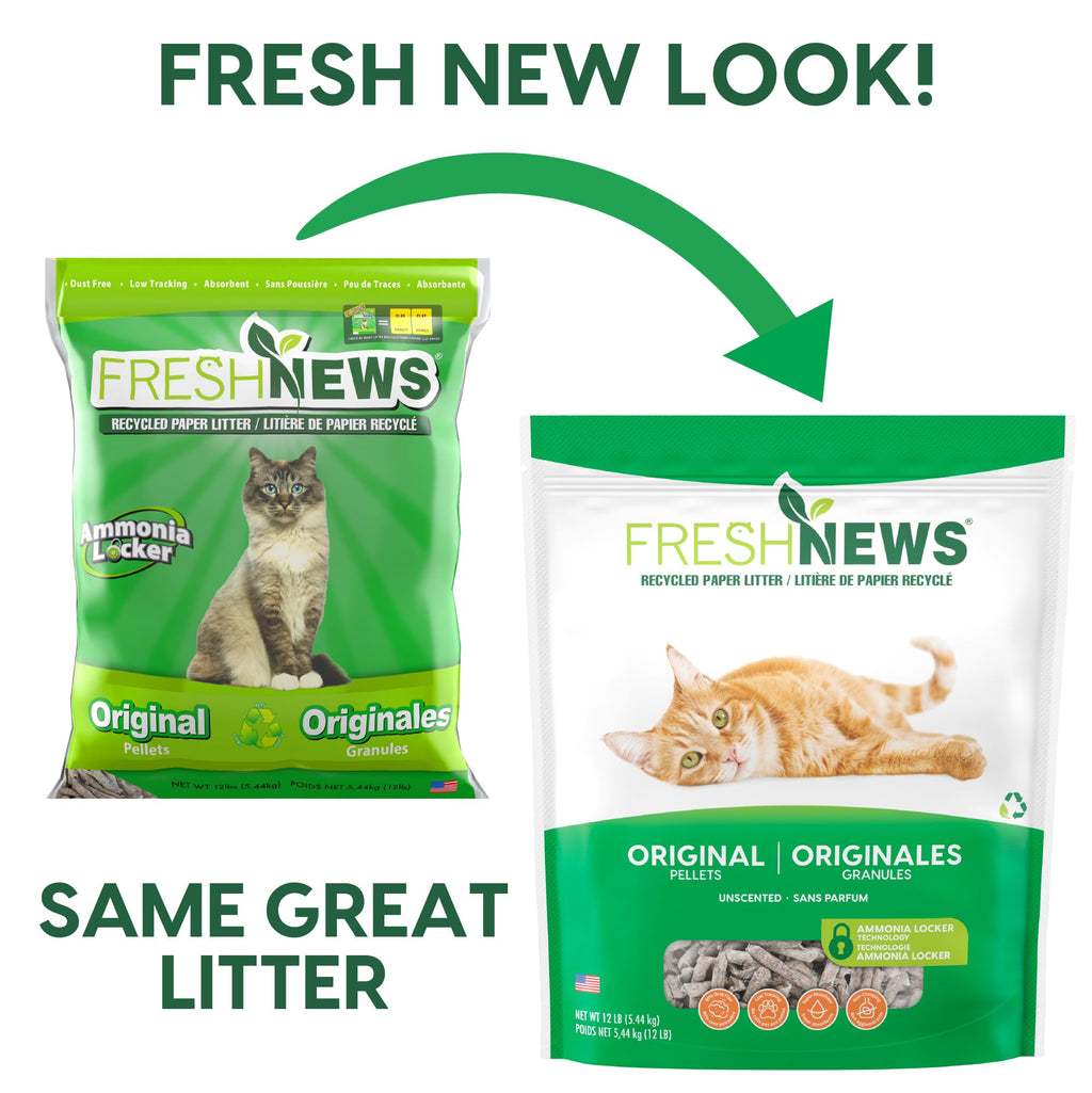 Paper Non-Clumping Cat Litter 12 Pound E592184