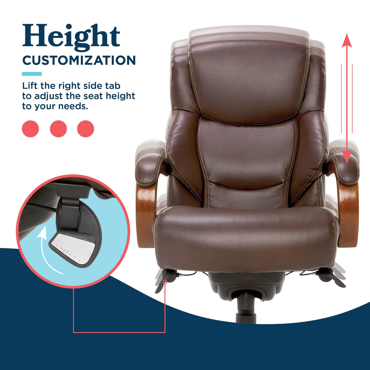 Big and Tall Leather Executive Office Chair C28091