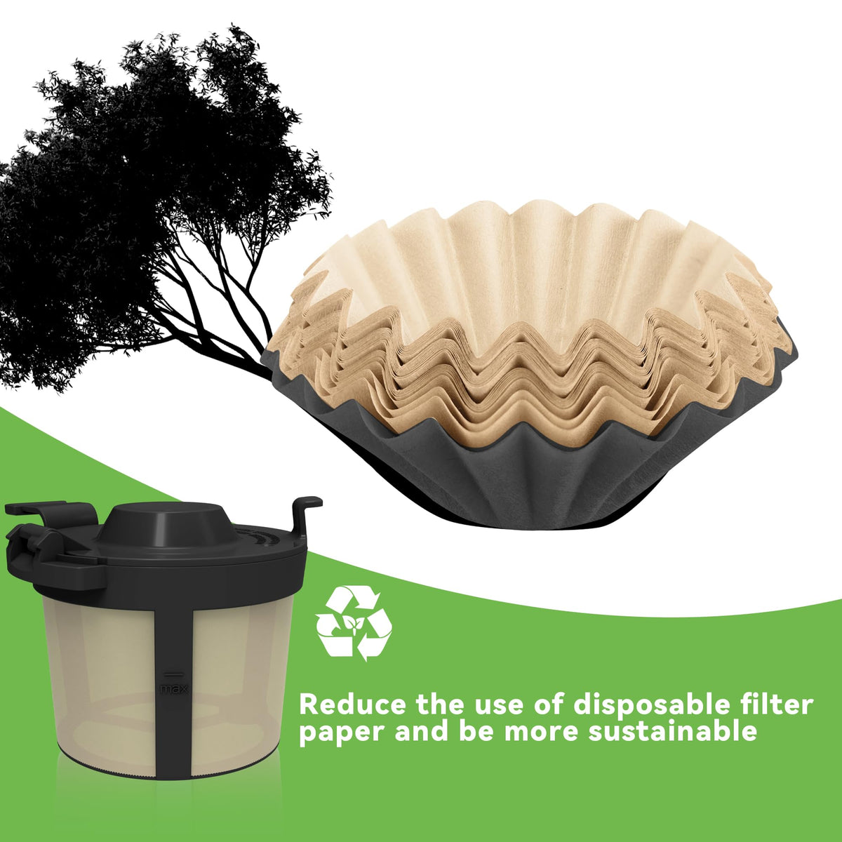 Basket Filters for Ninja Coffee Filter, 1 Pack K948088