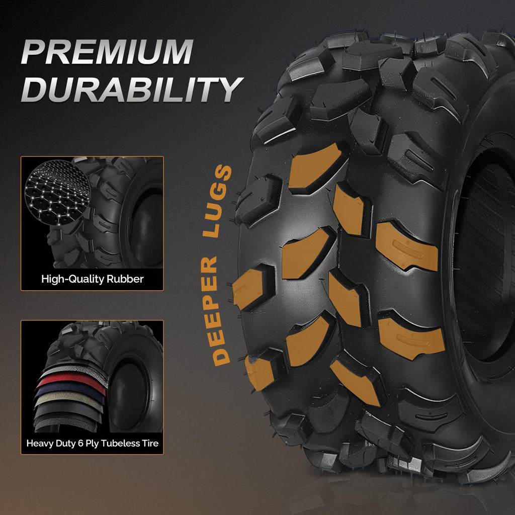 Set of 2 18x7-8 All-Terrain Mud Tires Y663580