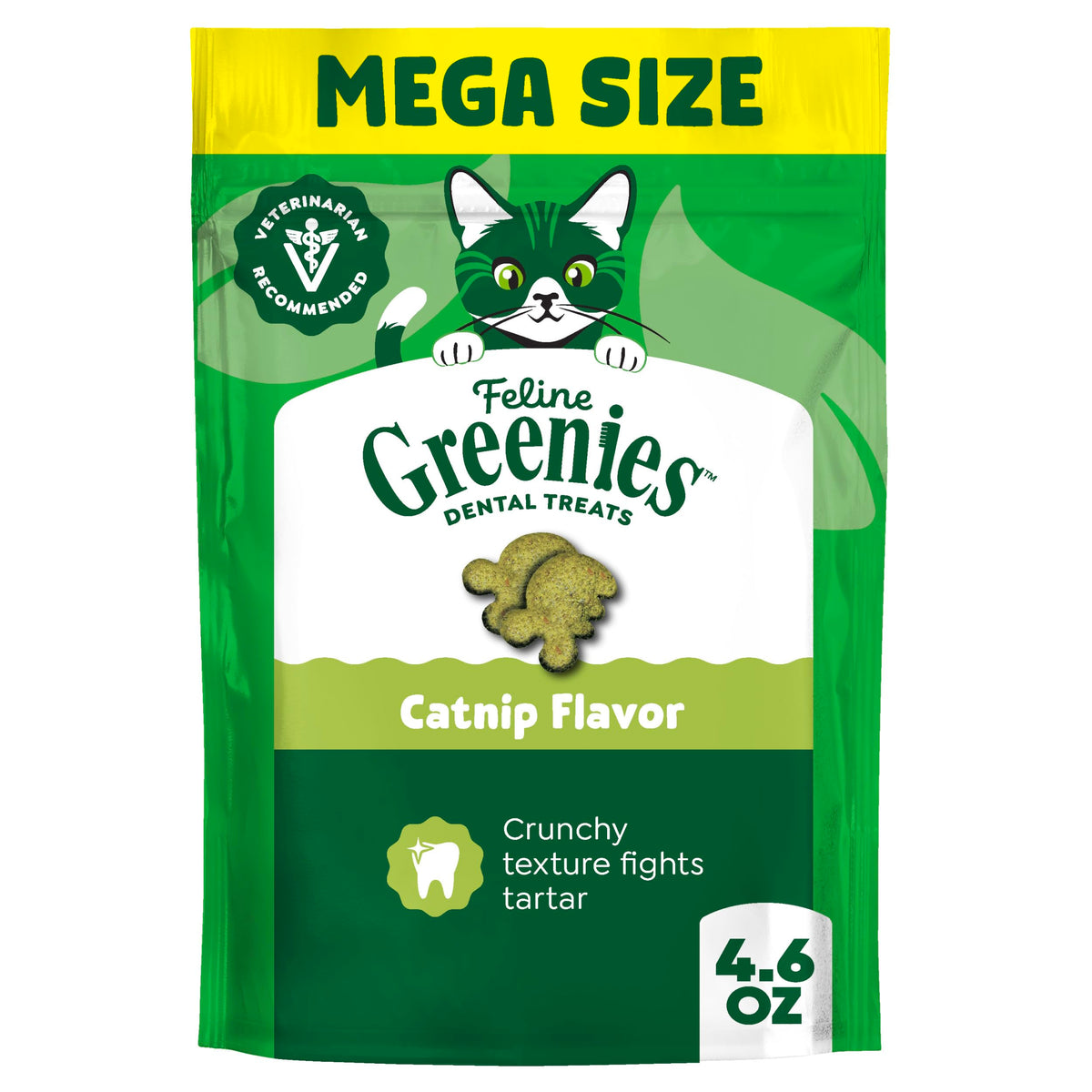 Catnip Flavor Dental Cat Treats 4.6 oz H5067