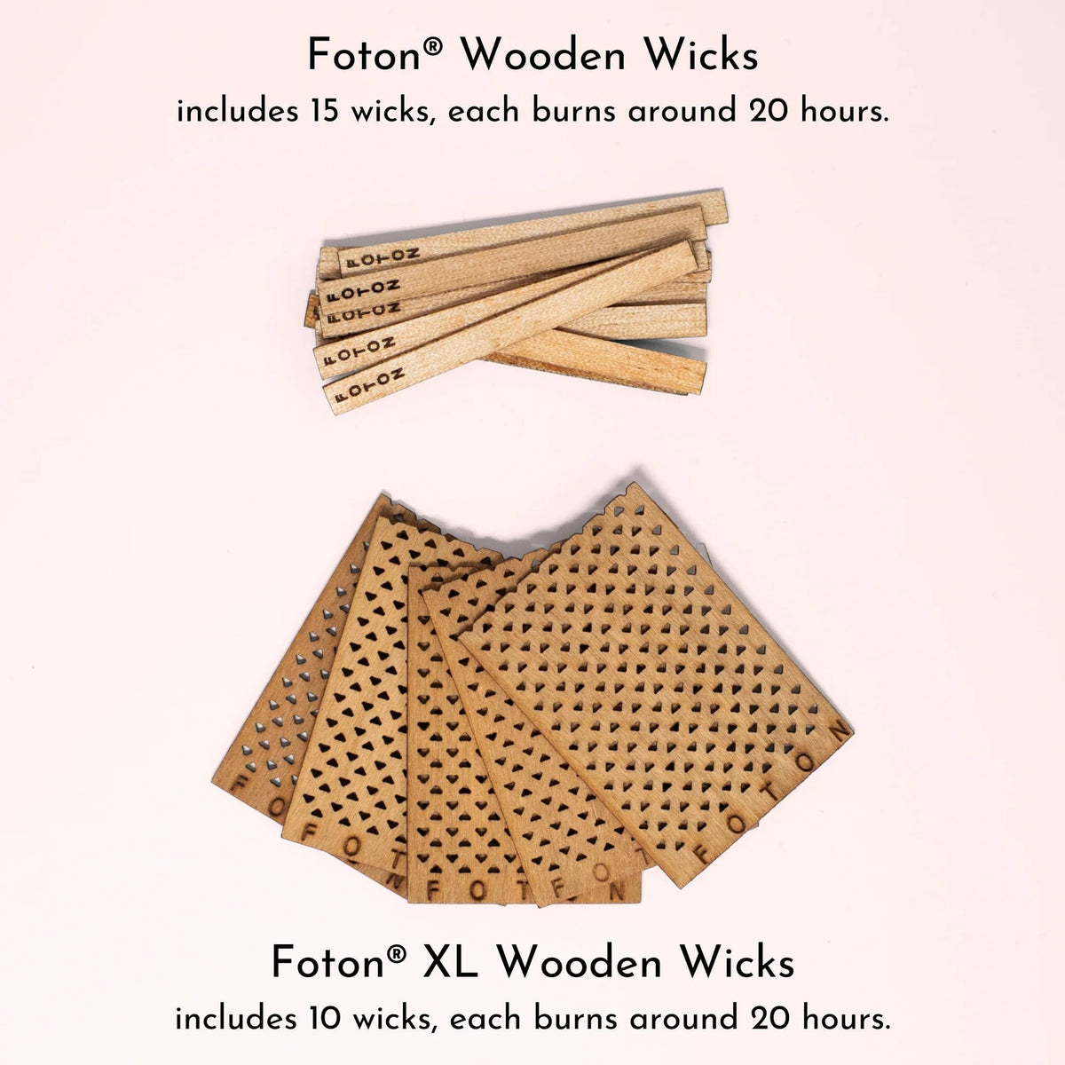 15 Pack Wooden Candle Wicks U443966