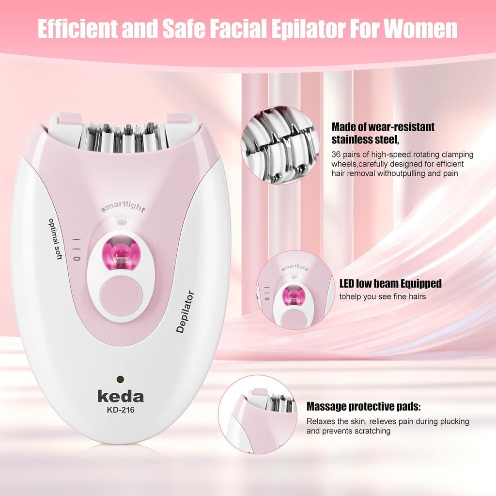 Rechargeable Epilator with LED Light Y121