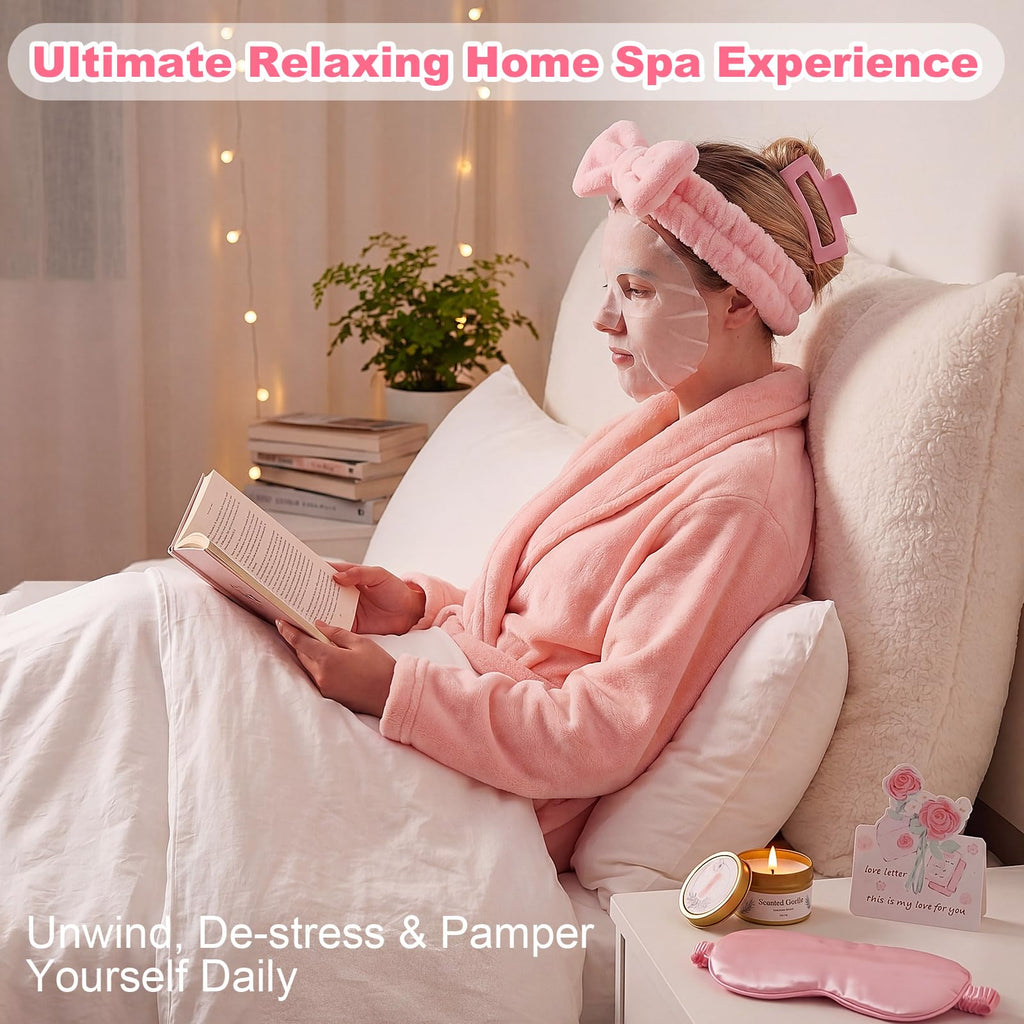 11 Pcs Pink Spa Gift Basket N118106