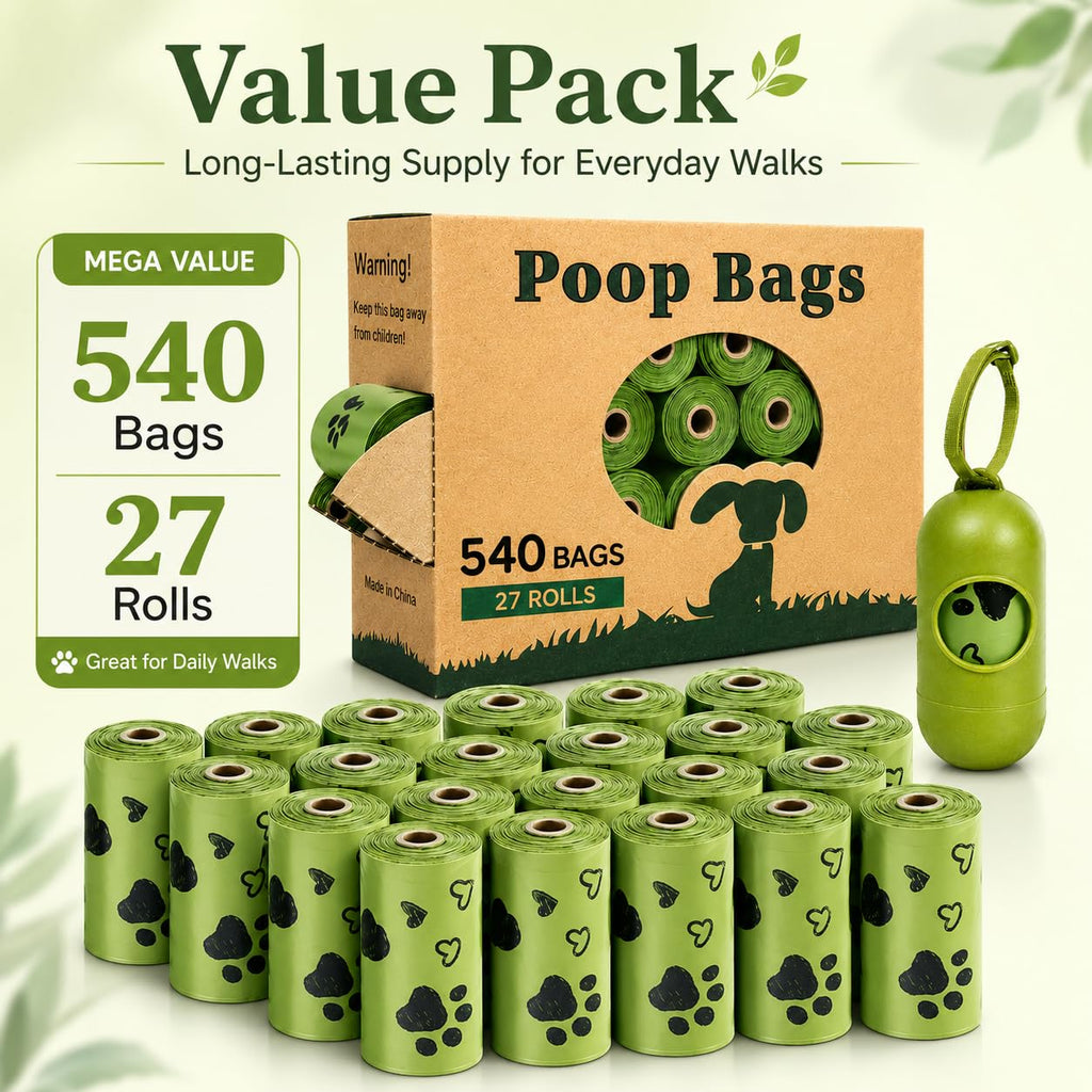 Biodegradable 540 Count Dog Poop Bag with Dispenser D964