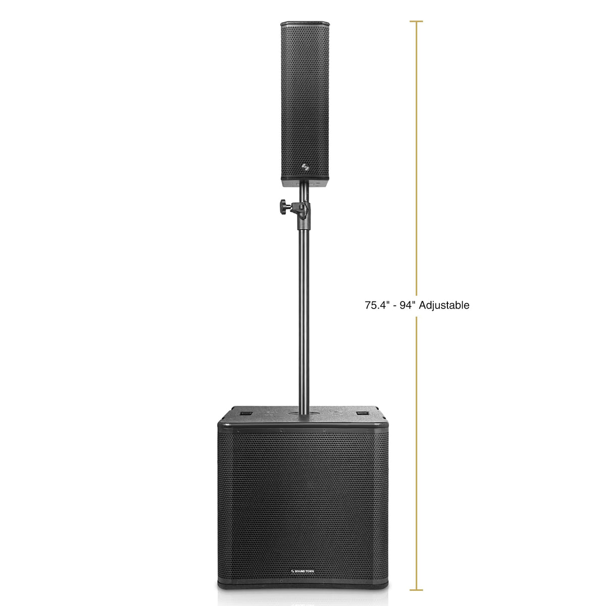Powered PA System with 18" Subwoofer and Column Array Loudspeaker R662