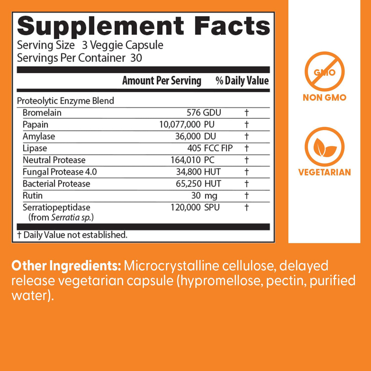 Bromelain 90 Veg Capsules R909024