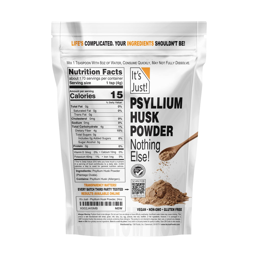 Psyllium Husk Powder Unflavored 24oz N352454