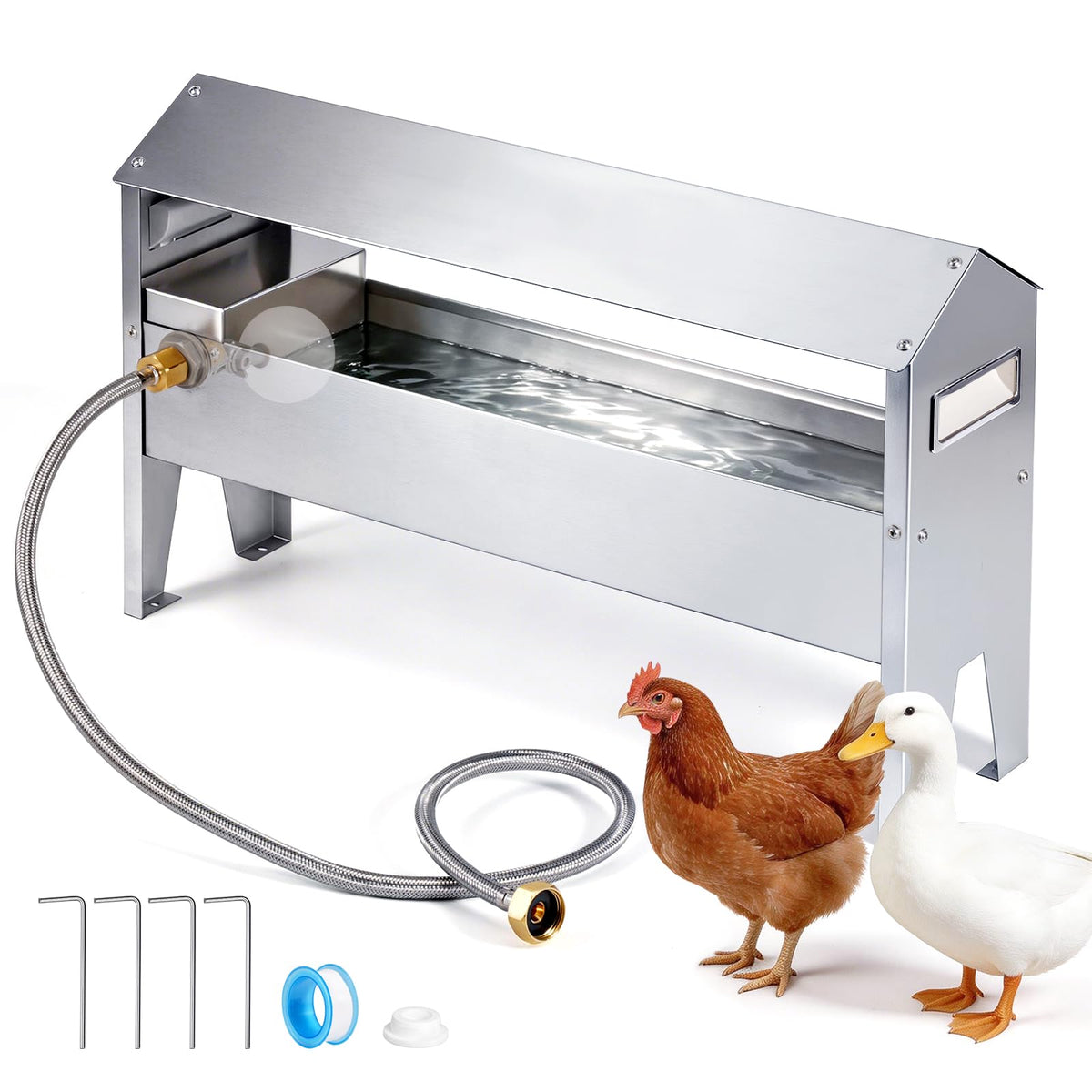 22'' Stainless Steel Automatic Chicken Waterer E2518
