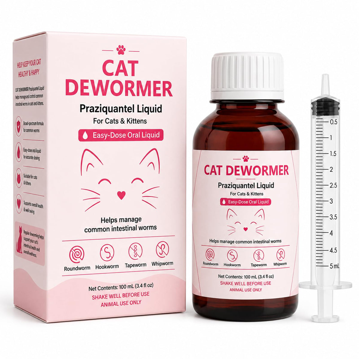 Cat Dewormer for Roundworms & Hookworms Y8157